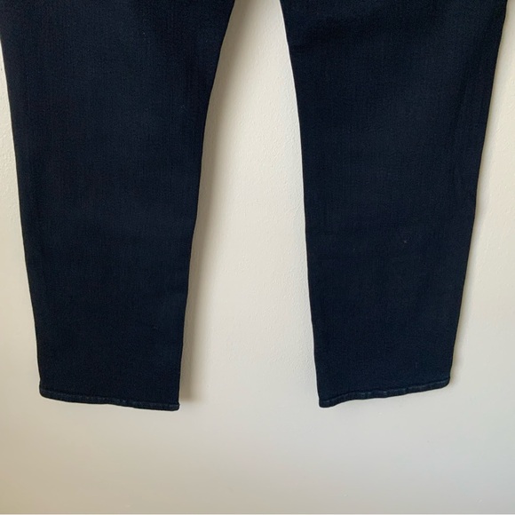 MOTHER Jeans Swooner Rascal Ankle High-Rise Straight Leg Crop Dark Blue Size 30 - Picture 7 of 13